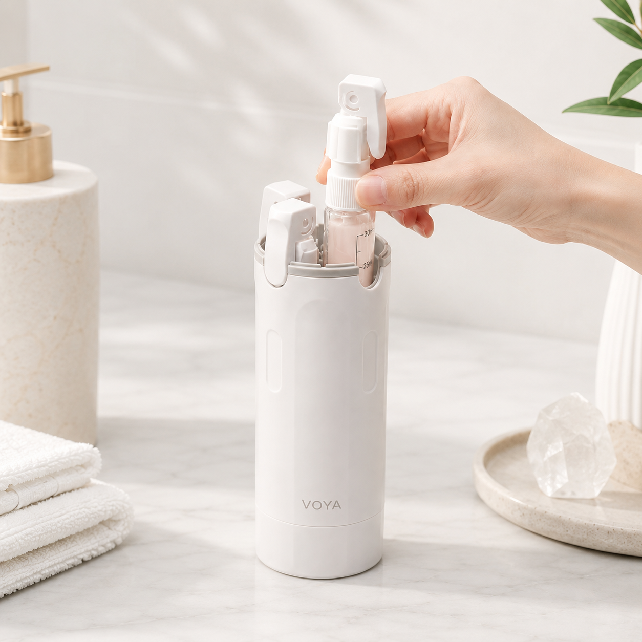 VOYA™ 4-in-1 Travel Dispenser
